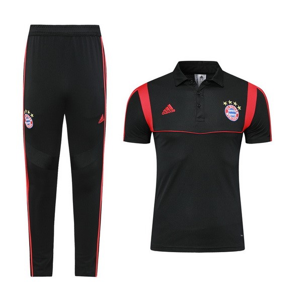 Polo Komplett Set Bayern München 2019-20 Schwarz Rote